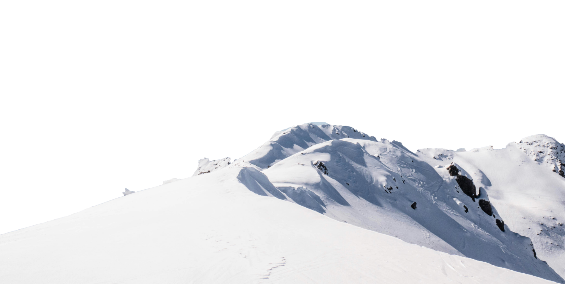 photo d'une montagne enneigée
